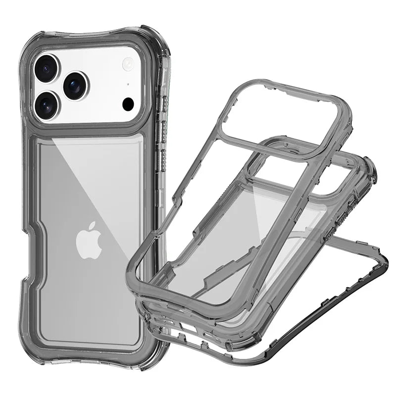 Drop-Resistant Clear Armor Case with Four-Corner Airbags for iPhone 17 Series