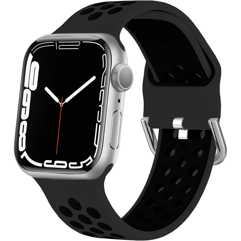 Two Tone Silicone Sport Strap for Apple Watch