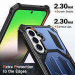 Shockproof PC+TPU Kickstand Case with Magnetic Attachment for Samsung Galaxy A27