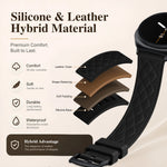 Diamond Quilted Pin-and-Buckle Watch Strap with Metal Fastener for Samsung Galaxy Watch 9