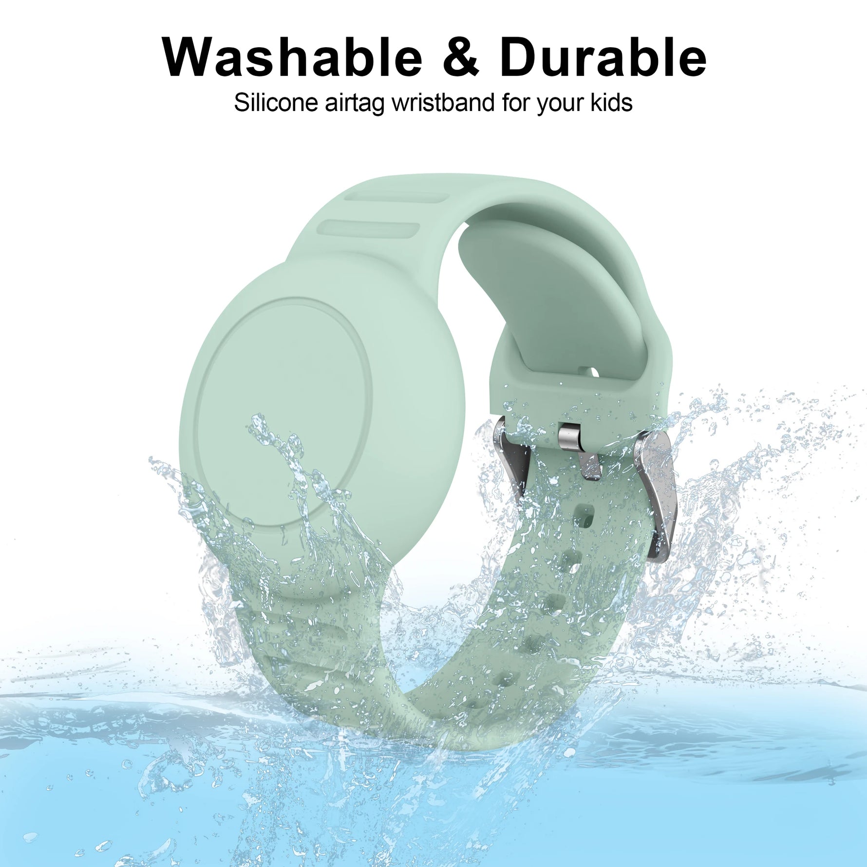 Waterproof Silicone Wristband Holder for Apple AirTag