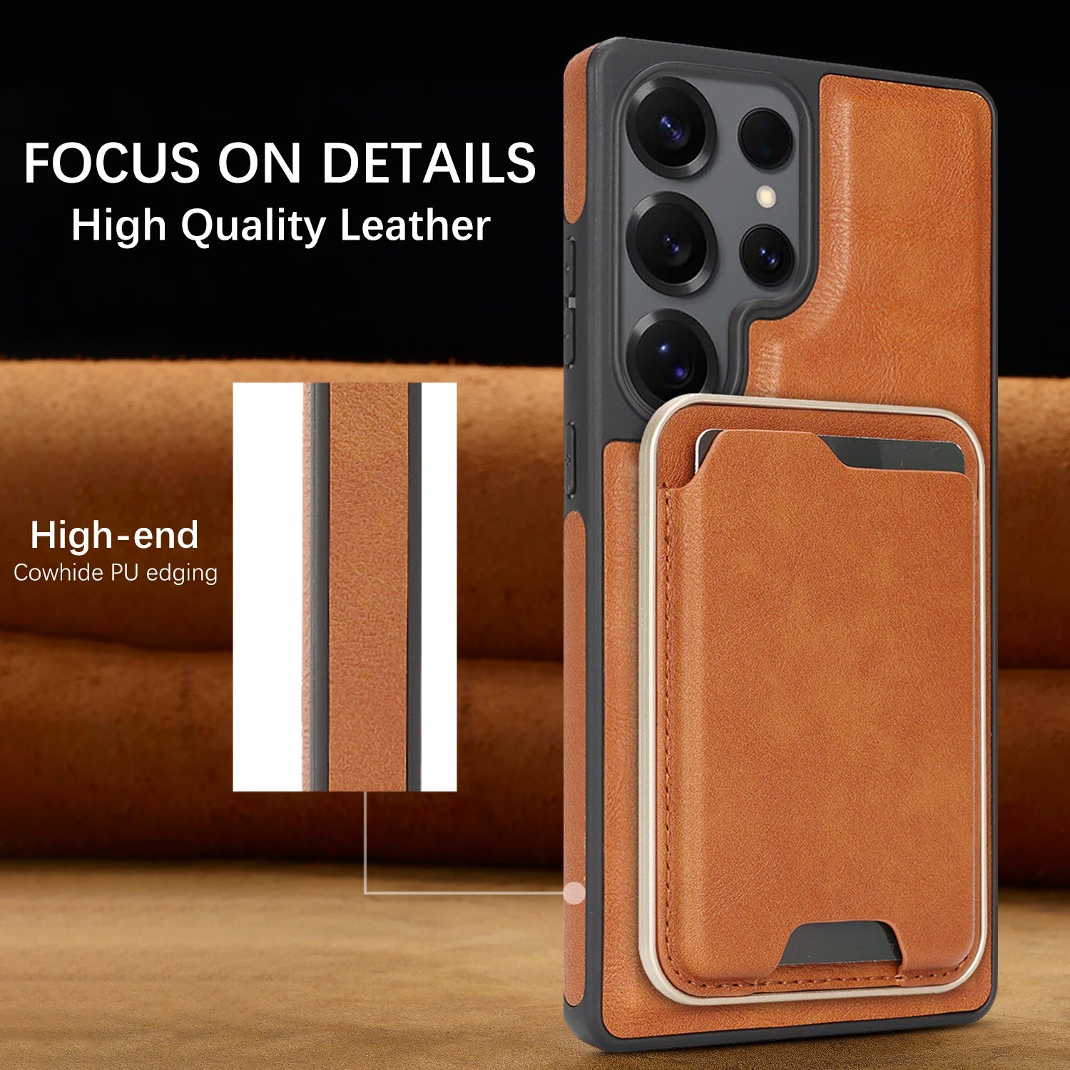 2-in-1 Magnetic Detachable Wallet Case for Samsung Galaxy S25 Series