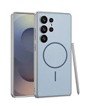 Samsung Galaxy S25 Ultra Magnetic Leather Phone Case with Lens Protection