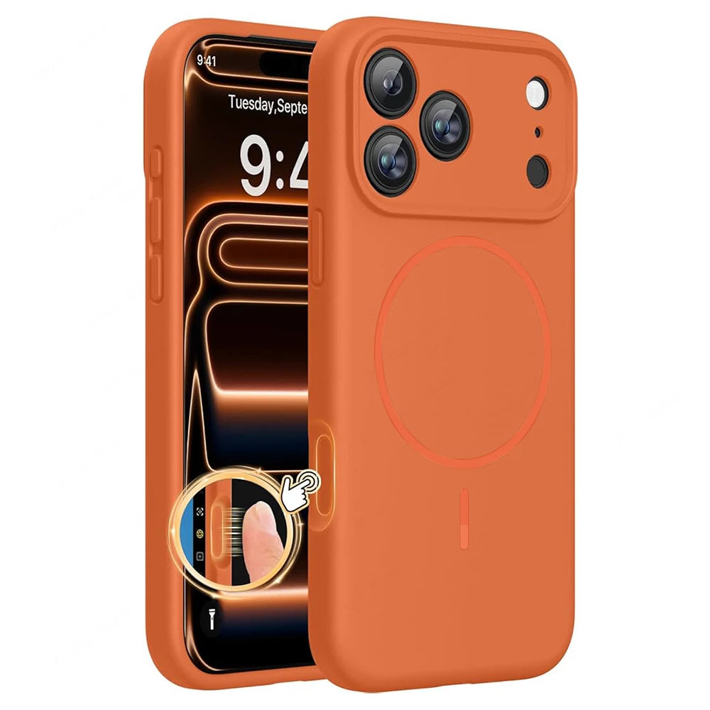 Soft-Touch Liquid Silicone MagSafe Case for iPhone 17 Series