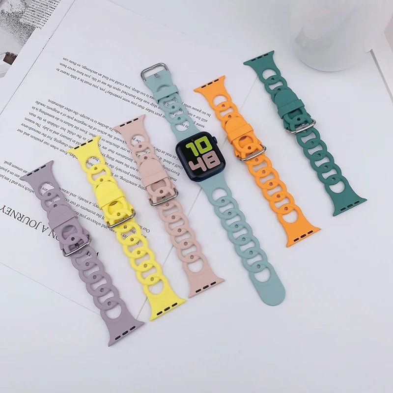 Sport Silicone Woven Loop Strap for Apple Watch
