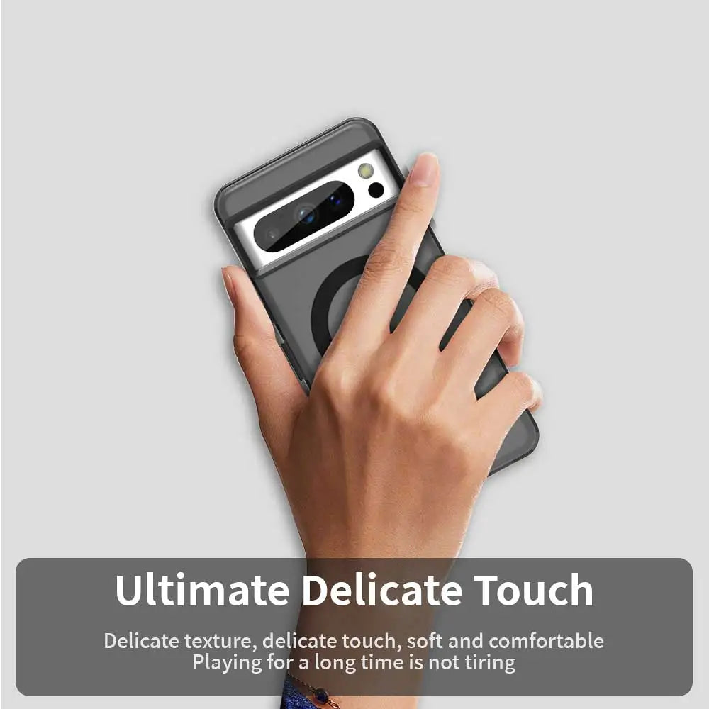 Matte Military-Grade Shockproof Magnetic Case for Google Pixel 9 Series