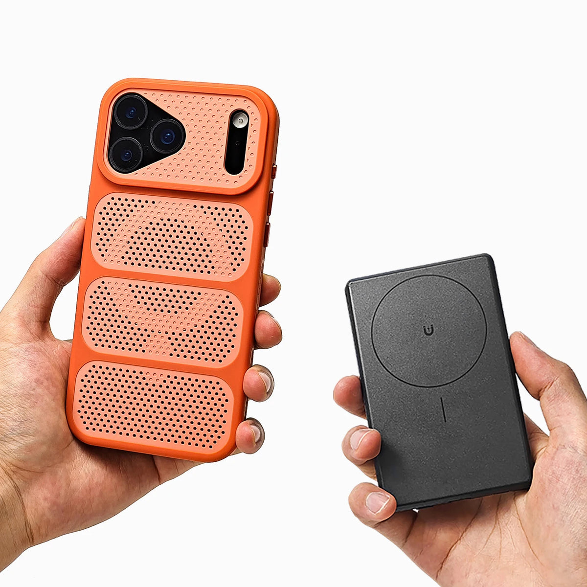 Heat Dissipation Perforated Hollow Bumper Case with Raised Camera Protection for iPhone 18 Series