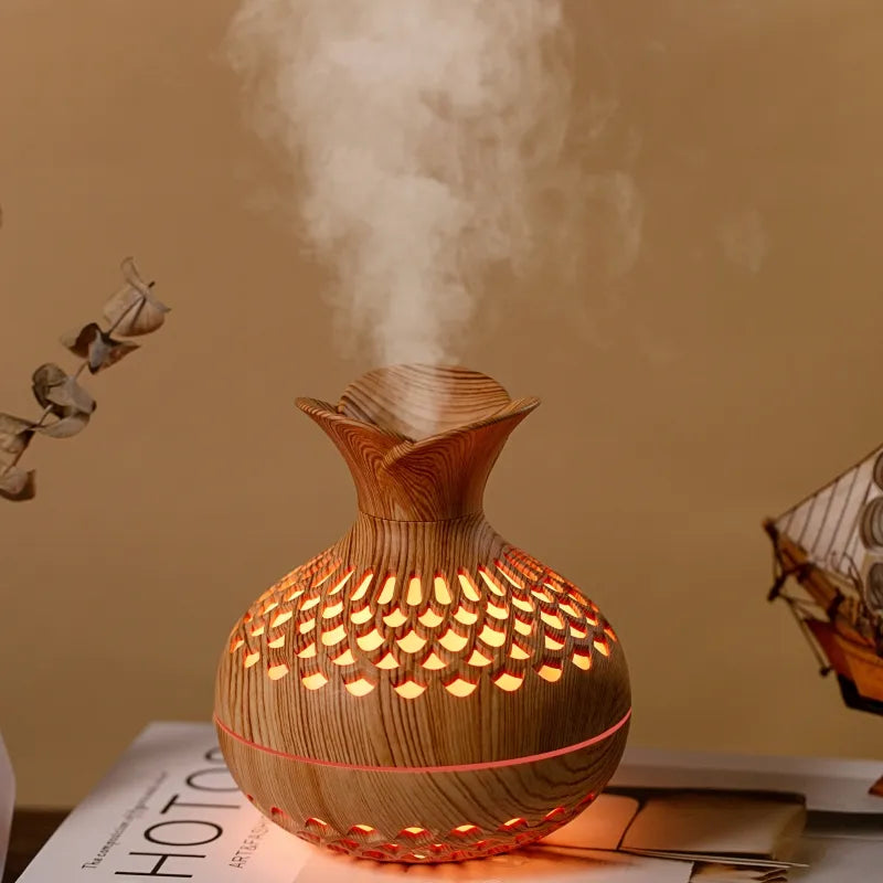 Himist 300ml USB Ultrasonic Cool Mist Vase Humidifier with LED Light