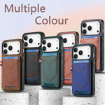 Fashion Jeans-Style Leather Wallet Case for iPhone 17 Series