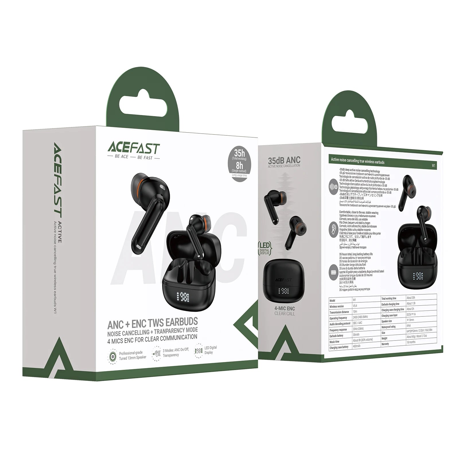 ACEFAST W1 Bluetooth 5.4 Sport Earbuds