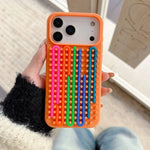 Cylindrical Labyrinth Silicone Phone Case for iPhone 17 Series