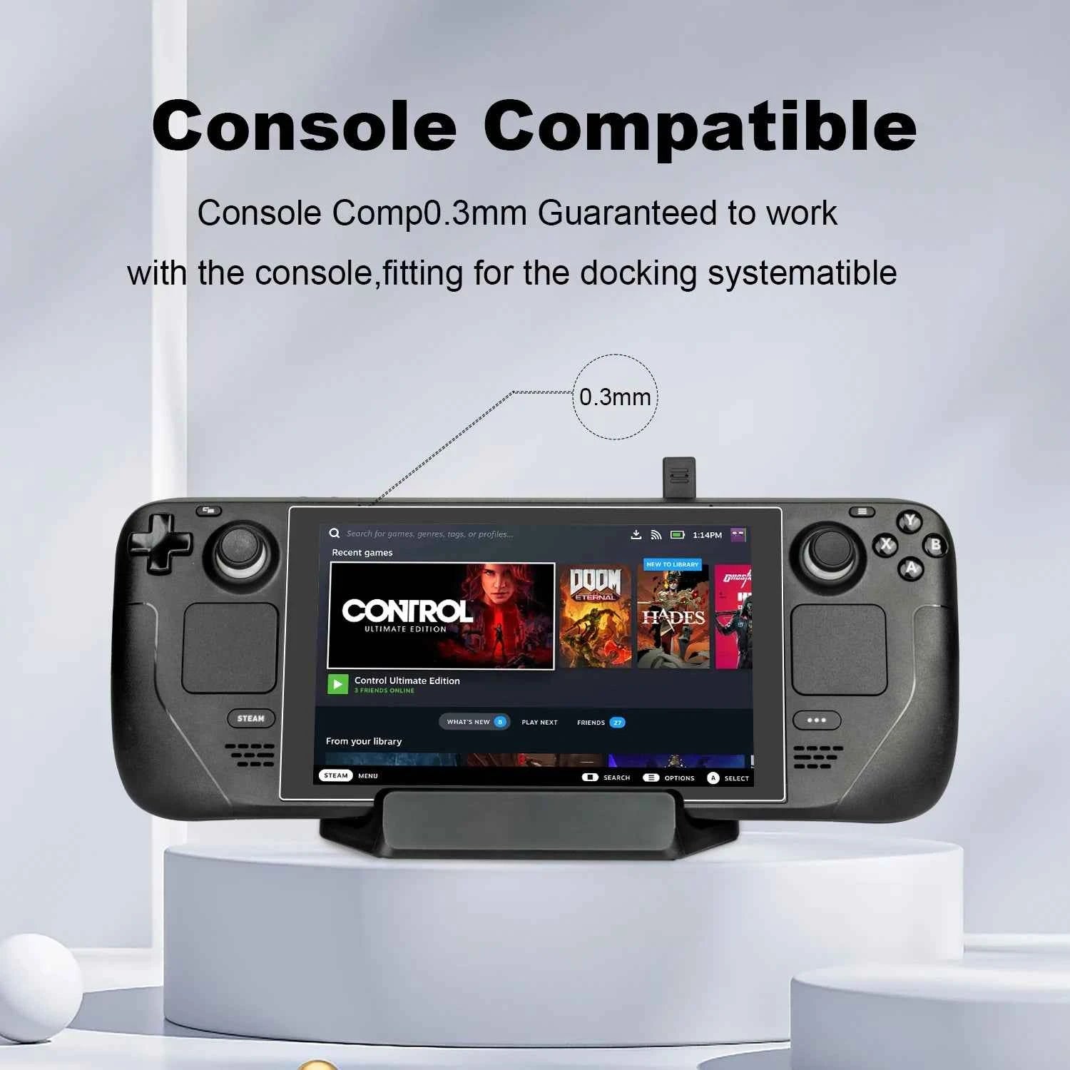 2-Pack Tempered Glass Protective Screen for Steam Deck