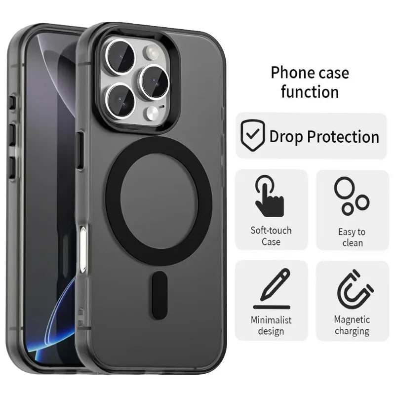 Premium Translucent MagSafe Case for iPhone 16 Series