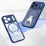 MagSafe Compatible Matte Case with Built-in Invisible Ring Stand for iPhone 17 Series