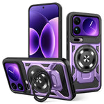 Xiaomi 17 Series Magnetic Armor Case with 360° Rotating Stand Bracket