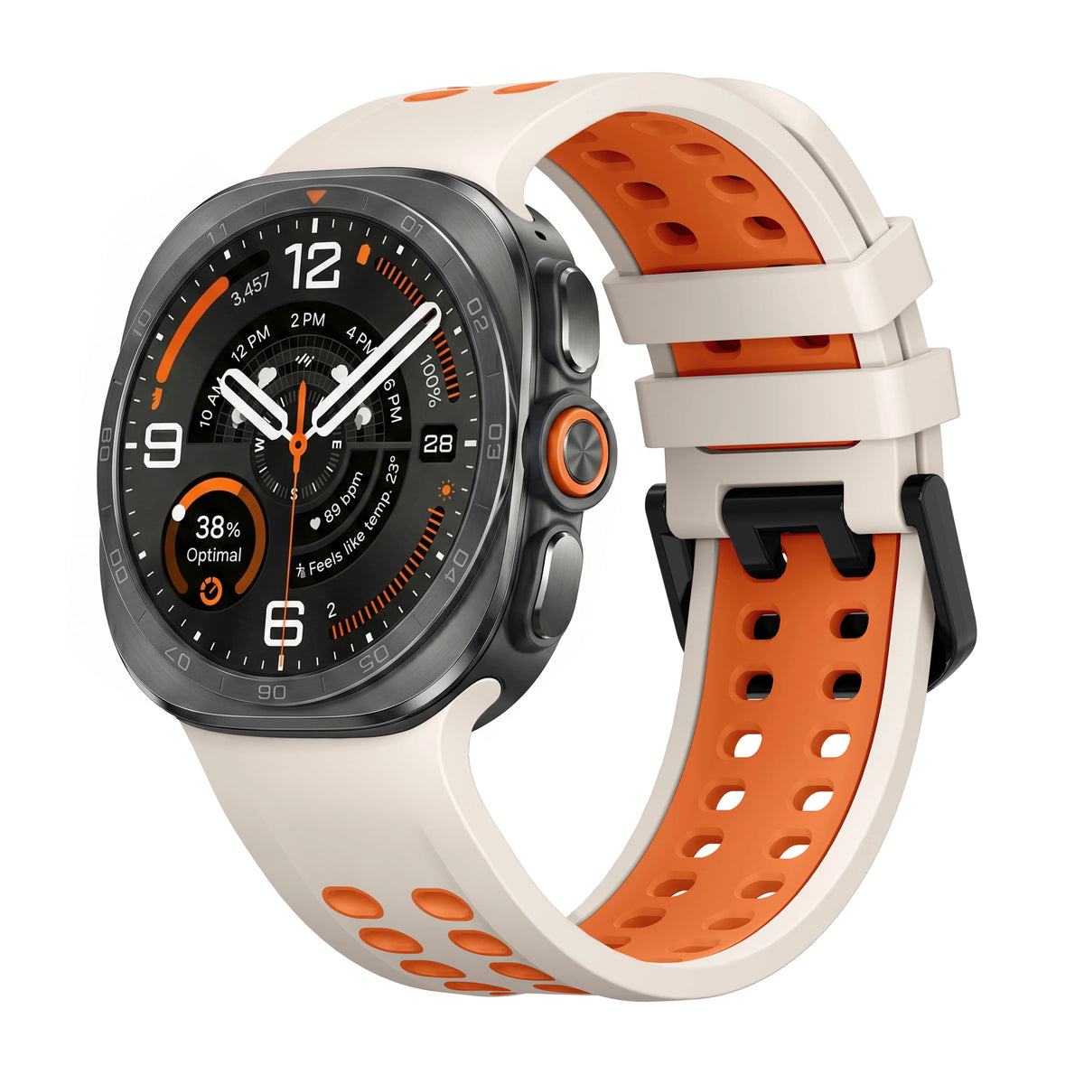 Breathable Perforated Silicone Sport Band for Samsung Galaxy Watch Ultra 2
