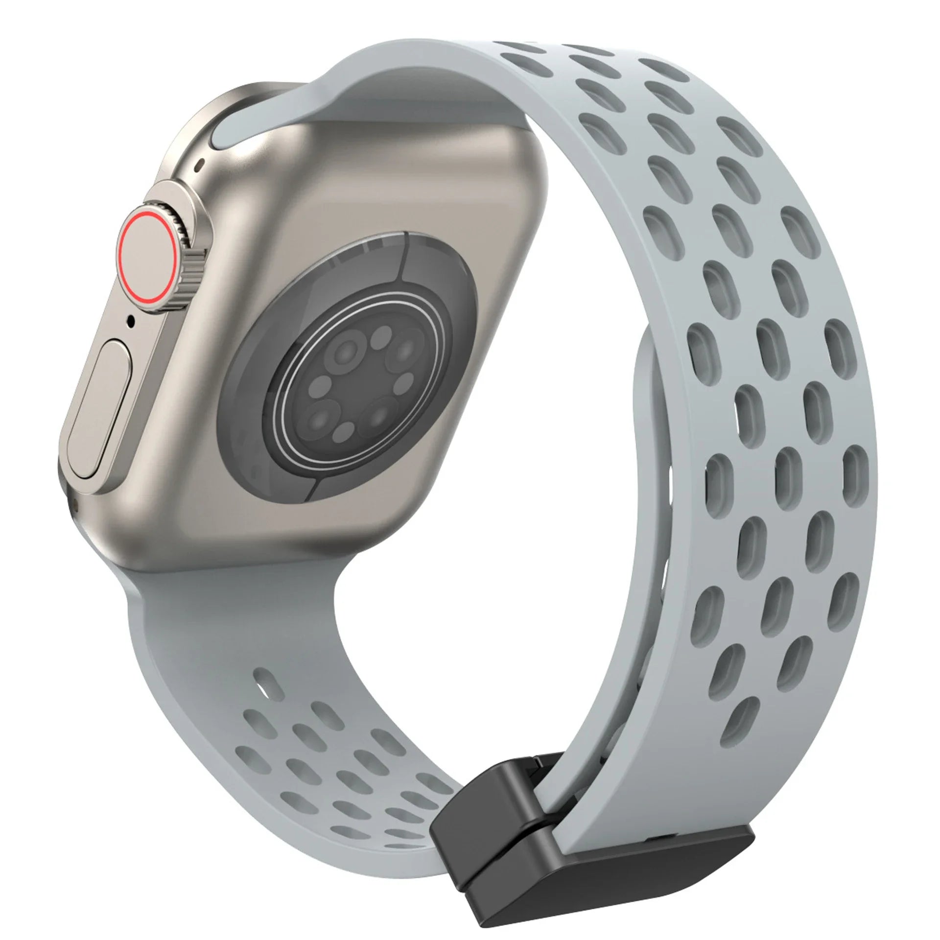 Breathable Magnetic Silicone Sport Strap for Apple Watch