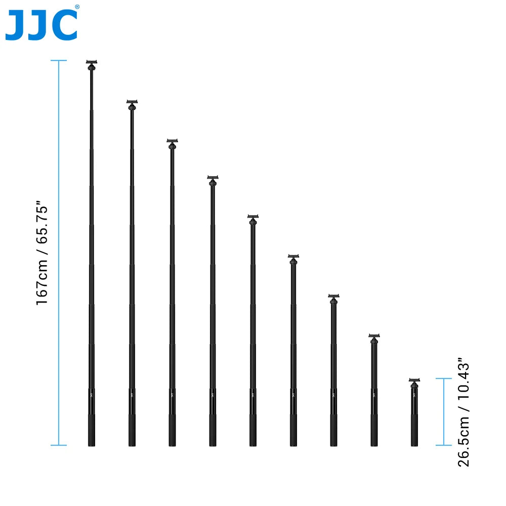 JJC Magnetic Quick-Release Telescopic Extension Pole