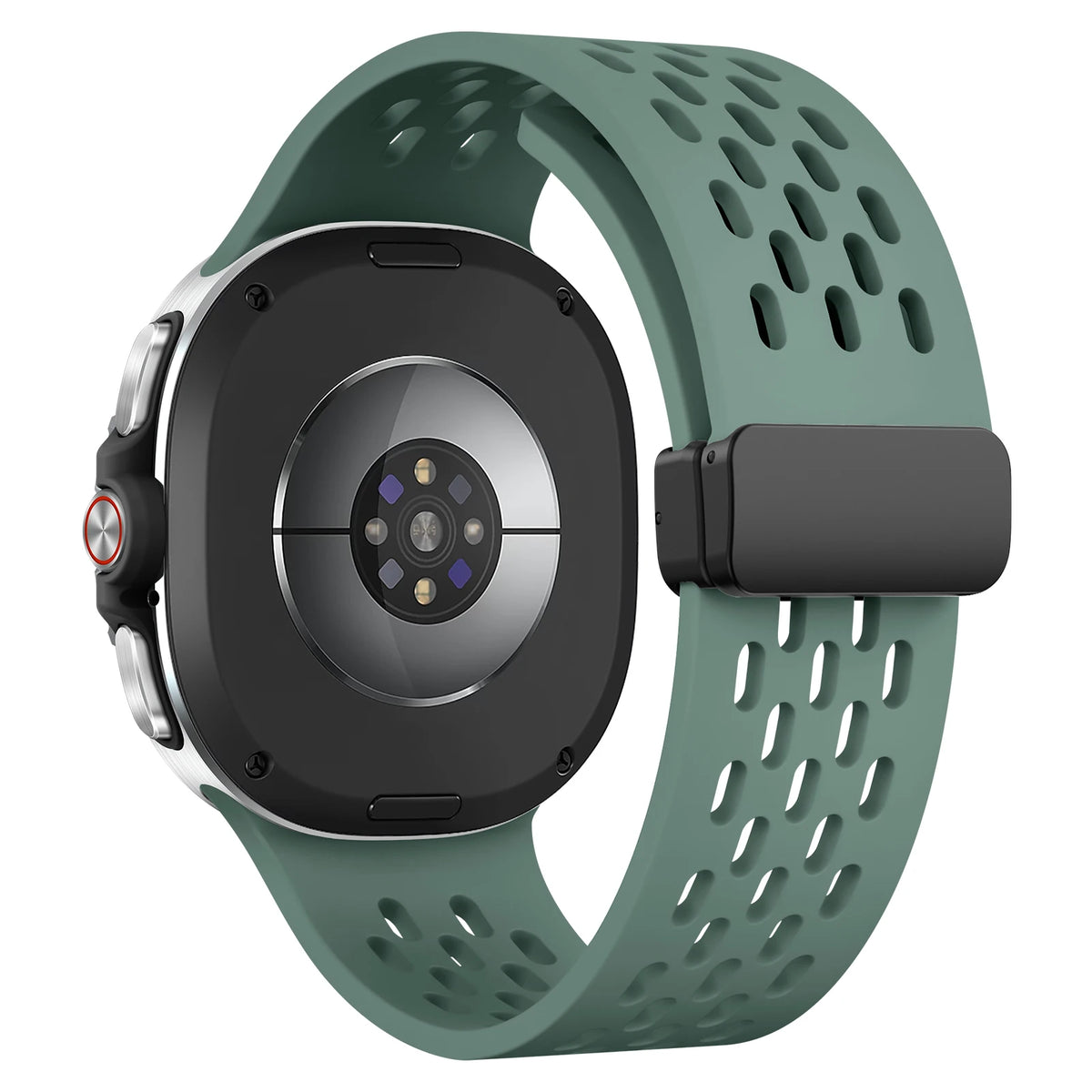 Perforated Silicone Sport Band with Magnetic Clasp for Samsung Galaxy Watch 9