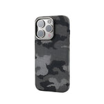Rugged Camouflage Graffiti MagSafe Case with Alloy Lens Frame for iPhone 15 Series
