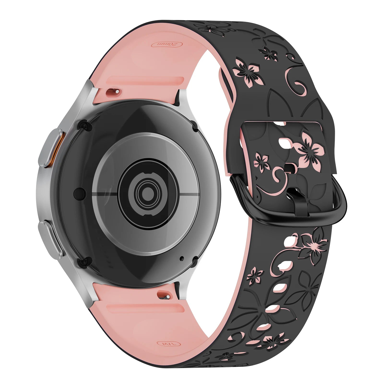 Engraved Silicone Sport Band for Samsung Galaxy Watch 6 & Galaxy Watch 6 Classic