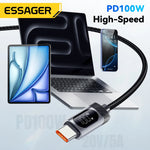 Essager 100W PD Fast Charging USB-C Cable with Digital Display