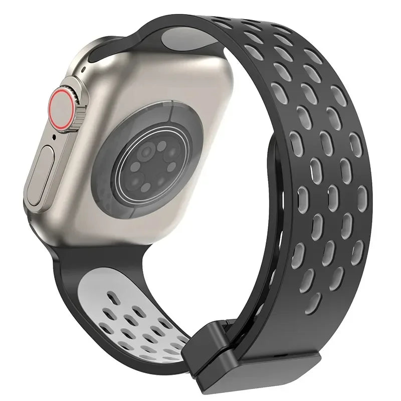 Flexible Silicone Magnetic Strap for Apple Watch
