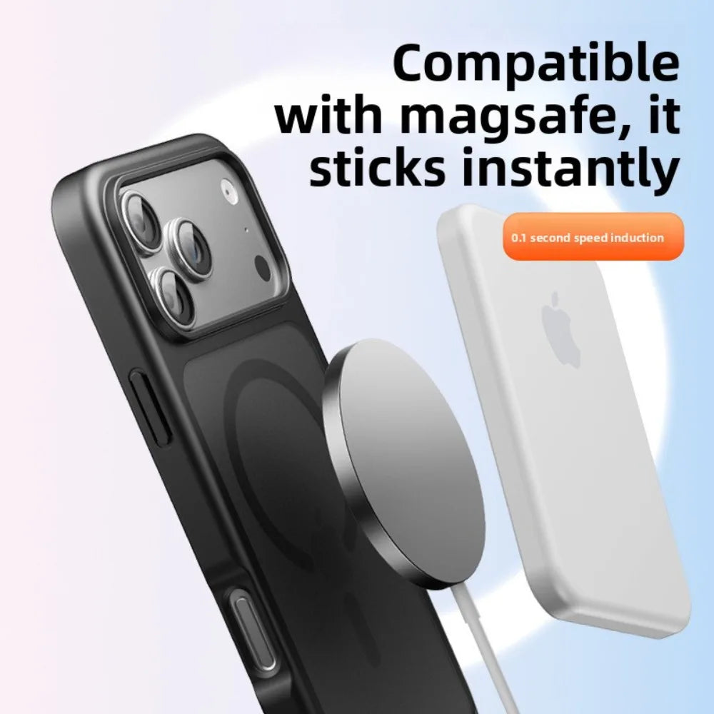 Luxury Matte MagSafe Shockproof Case for iPhone 17 Series