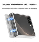Luxury Magnetic Vegan Leather Case with Screen Protector for Samsung Galaxy Z Flip 8