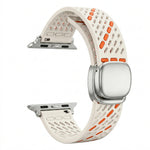 Perforated Silicone Band with Magnetic Buckle for Apple Watch