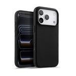 Pebbled Leather MagSafe Case with Raised Camera Ring for iPhone 17 Series