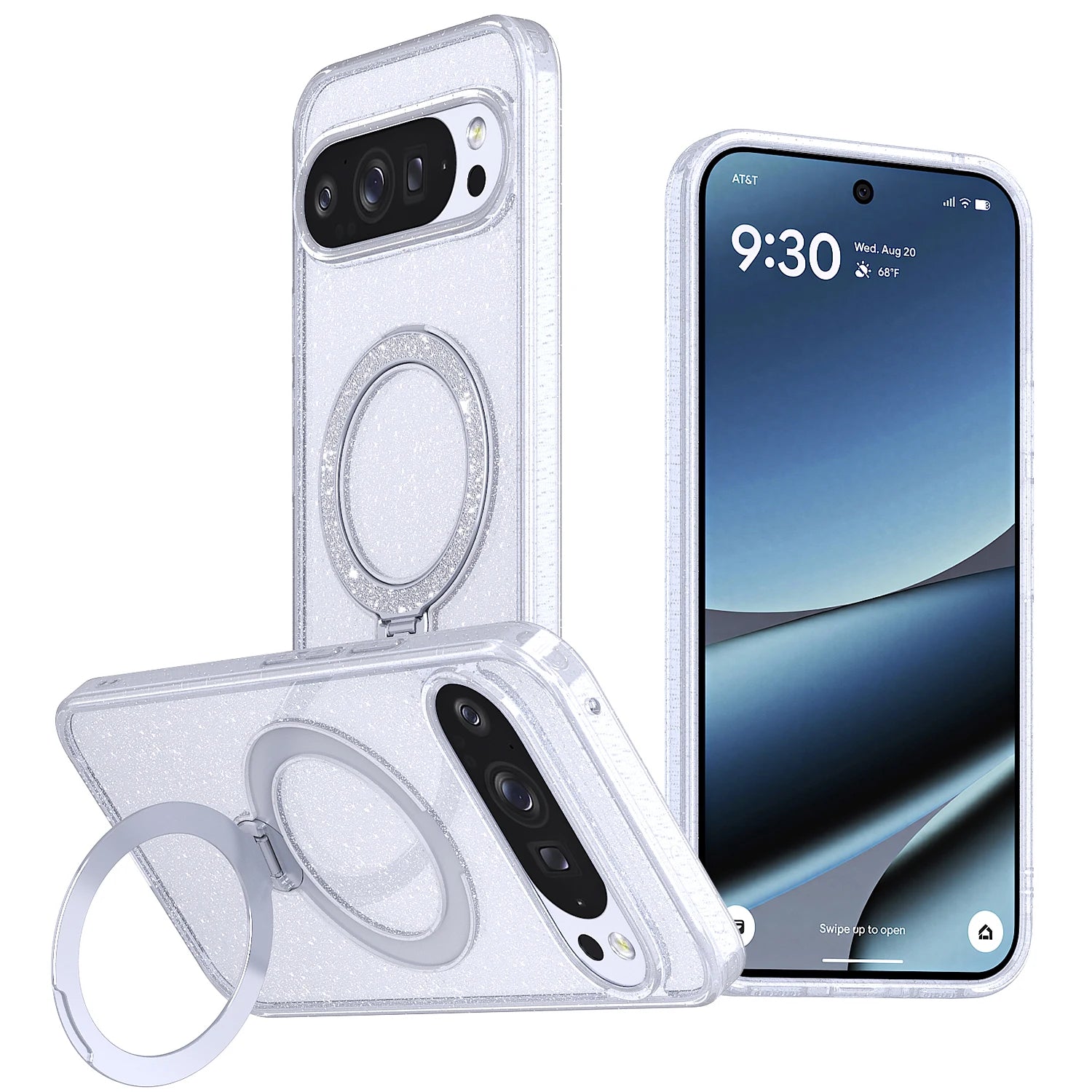 Google Pixel 9 Series Magnetic Protective Case with Ring Holder