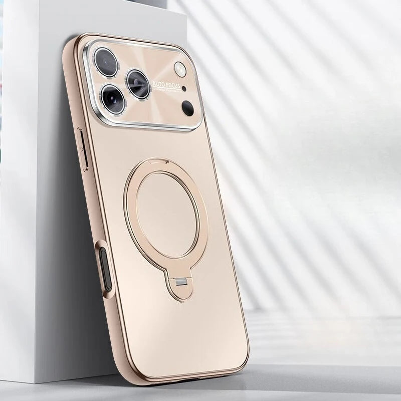 Luxury Business MagSafe Case with 360° Rotating Bracket for iPhone 17 Series