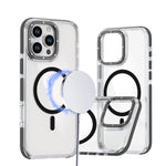 iPhone 16 Series Colorful Transparent MagSafe Case with Aluminum Buttons