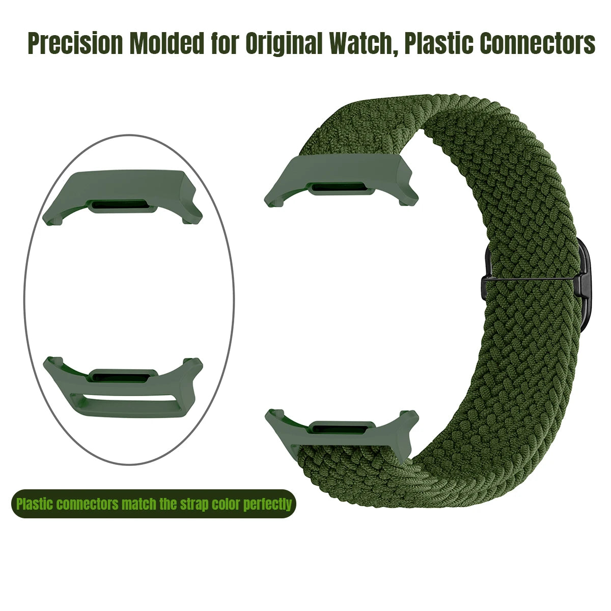 Nylon Woven Adjustable Buckle Watch Band for Samsung Galaxy Watch Ultra 2