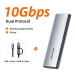 CABLETIME Tool-Free M.2 NVMe SSD Enclosure