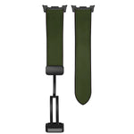 Hybrid Leather Silicone Bracelet for Samsung Galaxy Watch 8 / Galaxy Watch 8 Classic