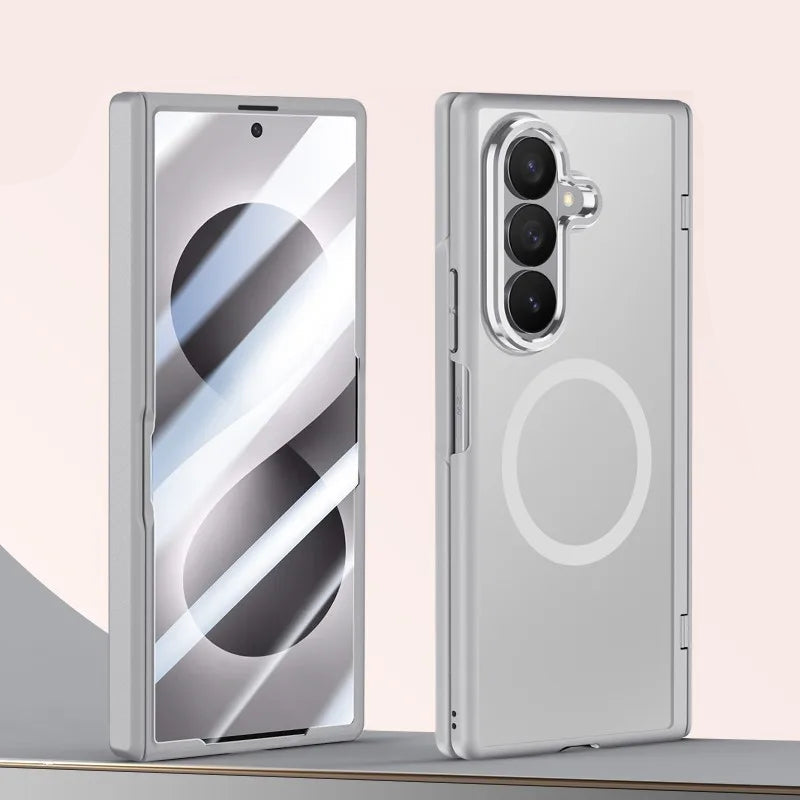 Premium Skin-Feel Magnetic Protective Case with Built-In Screen Protector for Samsung Galaxy Z Fold 8 Ultra