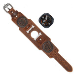 Genuine Leather Watch Band with Metal Buckle for Samsung Galaxy Watch 9