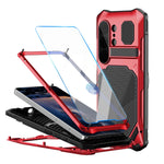 Heavy-Duty Aluminum Case with Glass and Camera Stand for Samsung Galaxy S26 Ultra