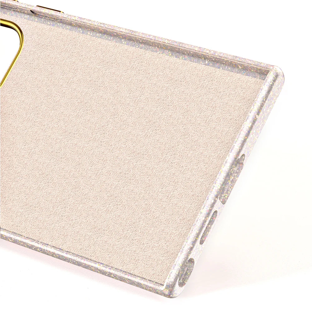 Leather Gradient Glitter Phone Case for Samsung Galaxy S24 Series – Stylish Protection