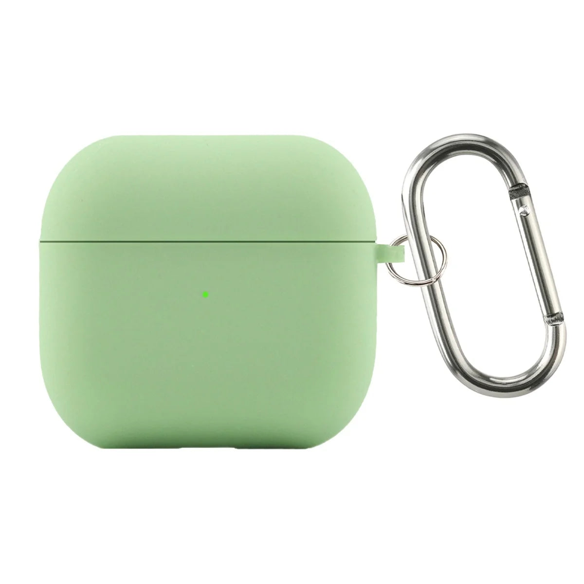 Inner Flocking Silicone and PC Keychain Case for AirPods 4