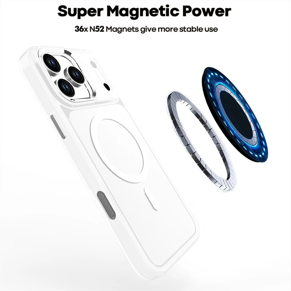 Protective Matte Finish Armor Case with MagSafe for iPhone 17 Series