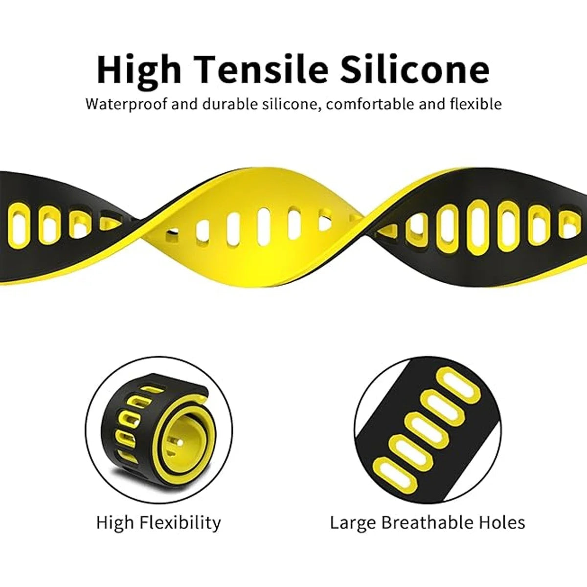 Durable No-Gap Sport Silicone Wristband for Samsung Galaxy Watch 8 & Galaxy Watch 8 Classic