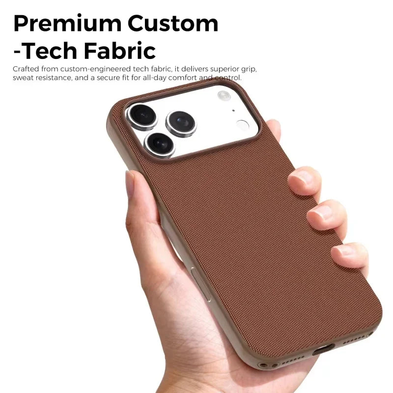 Woven Fabric MagSafe Case with Raised Camera Protection for iPhone 17 Series