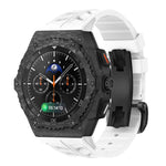 Carbon Case Mod Kit With Fluororubber Strap for Samsung Galaxy Watch & Galaxy Watch 8 Classic