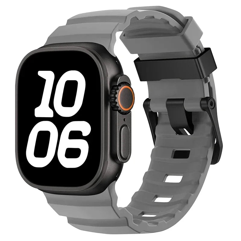 Durable Silicone Sport Strap for Apple Watch