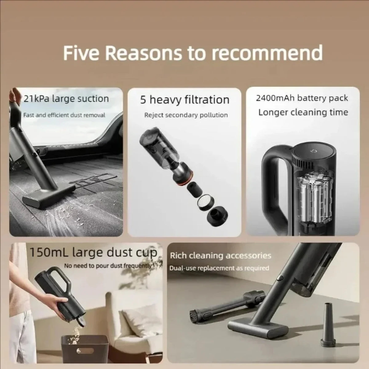 Xiaomi Mijia Cordless Car Vacuum with Blower Function