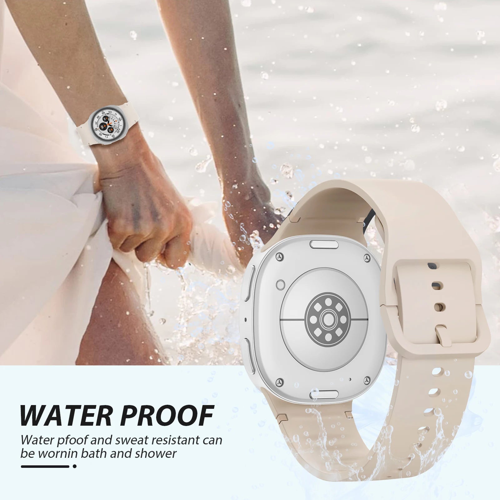 Sport Silicone Strap for Samsung Galaxy Watch 8 / Galaxy Watch 8 Classic