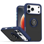 Shockproof Armor Matte Case with Magnetic Ring Holder for iPhone 17 Series